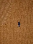 Свитер в рубчик POLO RALPH LAUREN, коричневый - фото 3