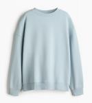 Свитшот H&M Oversized, светло-бирюзовый - фото
