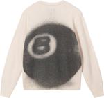 Свитер Stussy 8 Ball Spray Sweater 'Ivory', кремовый - фото 3