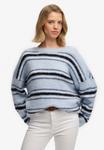 Джемпер Superdry & Co SLOUCHY BRUSHED STRIPE, Blue Fog Stripe/Blue - фото