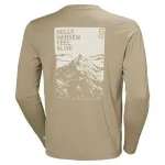 Лонгслив Helly Hansen Skog Graphic Tee, бежевый - фото 4