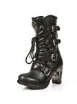 Ботильоны на шнуровке New Rock M-TR003-S1, черный - фото