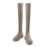 Сапоги женские Daphne выше колена, хаки - фото 9