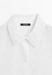 Блуза Massimo Dutti GARMENT WITH EMBROIDERED DETAIL, White - фото 8