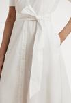 Платье Lauren Ralph Lauren BELTED COTTON-BLEND SHIRTDRESS, White - фото 5