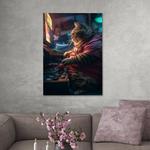 Картина на холсте Hustling Sharks Level Up, синий - фото 4