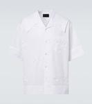 Вышитая хлопковая рубашка Simone Rocha, белый - фото