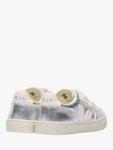 Детские кожаные кроссовки V-12 Metallic VEJA, Silver Lassi - фото 3