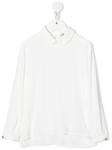Simonetta рубашка поло с длинными рукавами, белый - фото