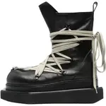 Шнурованные ботинки на платформе RICK OWENS, черный - фото