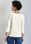 Топ с длинными рукавами Street One, бежевый - фото