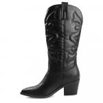 Ковбойские сапоги Chantry до колена Journee, черный - фото 5