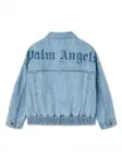 Джинсовая куртка с логотипом Palm Angels Kids, синий - фото 2