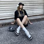 Кроссовки BLOCCO5 Stylish Skateboarding Shoes Unisex Low-top Black/white, черный - фото 7