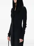 Макси-платье с капюшоном Blumarine, черный - фото 4