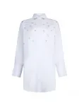 Рубашка-платье с украшениями LIU JO, белый - фото