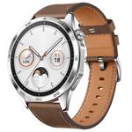 IBOANN Часы Watch Band Huawei Compatibility Genuine Leather Material, Camellia brown [GT4 leather ★ strap] - фото