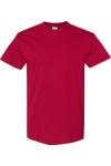 Футболка из плотного хлопка Gildan, цвет cardinal - фото