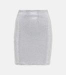 Украшенная мини-юбка Balmain, Argent - фото