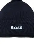 Шапка с помпоном BOSS, синий - фото 3