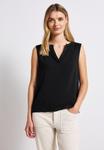 Топ Street One SPLIT NECK, Schwarz/Black - фото