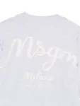 Многослойный топ с длинными рукавами Msgm Kids, серый - фото 3