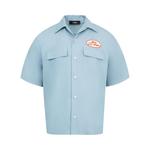 Рубашка Amiri Station Patch Bowling Shirt, Ashley Blue - фото