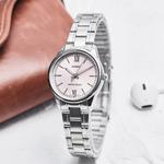 CASIO Часы Women's Pink Watch, Silver/Pink Dial - фото 2