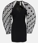 Мини-платье из тюля Nina Ricci, черный - фото