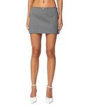 Мини-юбка Edikted Adalyn, серый - фото