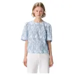 Блузка с коротким рукавом Object Mya, синий - фото