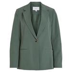 Блейзер Vila Lowny Straight, зеленый - фото 3