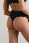 SKIMS Стринги с высокой талией, подходит всем - Onyx, черный - фото