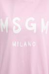 Хлопковое платье MSGM, розовый - фото 5