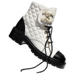 Ботильоны женские Chanel, черный/белый - фото 3