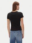 Футболка обычного кроя Tjw Slim Essential Logo 2 Tee DW0DW20316 Tommy Jeans, черный - фото 3