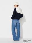 Широкие прямые джинсы Uniqlo, синий - фото 3