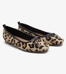 Кожаные балетки 'Pinner' с леопардовым принтом Off the Hook, коричневый - фото