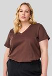 Футболка Zizzi Basic T-shirt, Chocolate Martini/Brown - фото