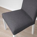 Стул BERGMUND IKEA, цвет white/gunnared medium grey - фото 6