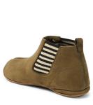 Замшевые ботильоны Pèpè, зеленый - фото 3