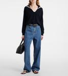 Кашемировый свитер Jardin des Orangers, Navy White - фото 2