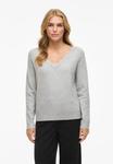 Джемпер VILA VINIKOLINA, Light Grey/Mottled Light Grey - фото