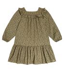 Хлопковое платье с цветочным принтом Tartine et Chocolat, зеленый - фото