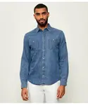 Джинсовая рубашка Regular fit Paul&Shark, синий - фото