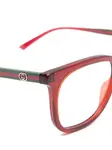 Очки в прямоугольной оправе Gucci, красный - фото 3