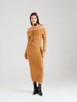 Вязаное платье Monki, кэмел - фото 2