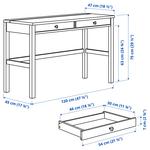 Рабочий стол HEMNES IKEA, 120x47 см - фото 7