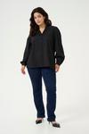 Рубашка KAFFE CURVE Blouse Mai, черный - фото 3