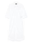 ALAINPAUL хлопковое платье миди, белый - фото